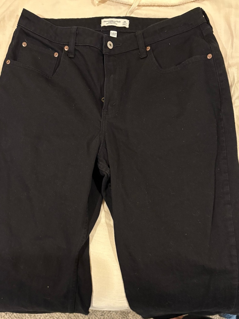 Abercrombie & Fitch Women’s Straight Black Jeans